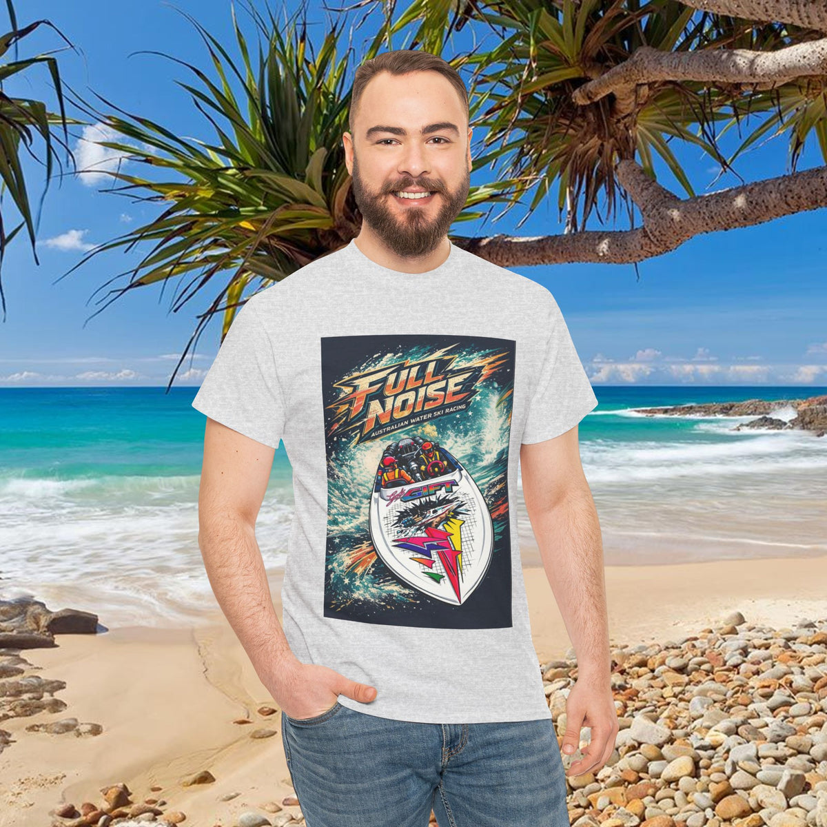 Gods Gift Australian Waterski Racing Boat Tribute Tee | Twin Turbo Old School Aussie Champion Game Changer