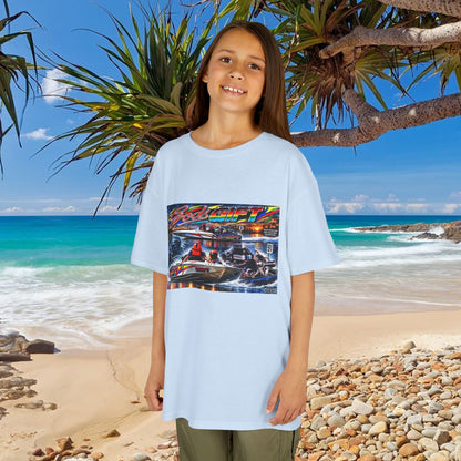 Gods Gift Kids Tribute Tshirt design is colourful and bright with some old school cool from Bad Lad Oz  A great unisex idea