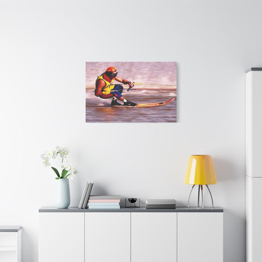 Australian Water Skiing Canvas Wall Art - Down Low
