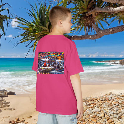 Unisex Gods Gift Kids Tribute Tshirt Reverse Print - design is colourful and bright with some old school cool from Bad Lad Oz  A great unisex idea