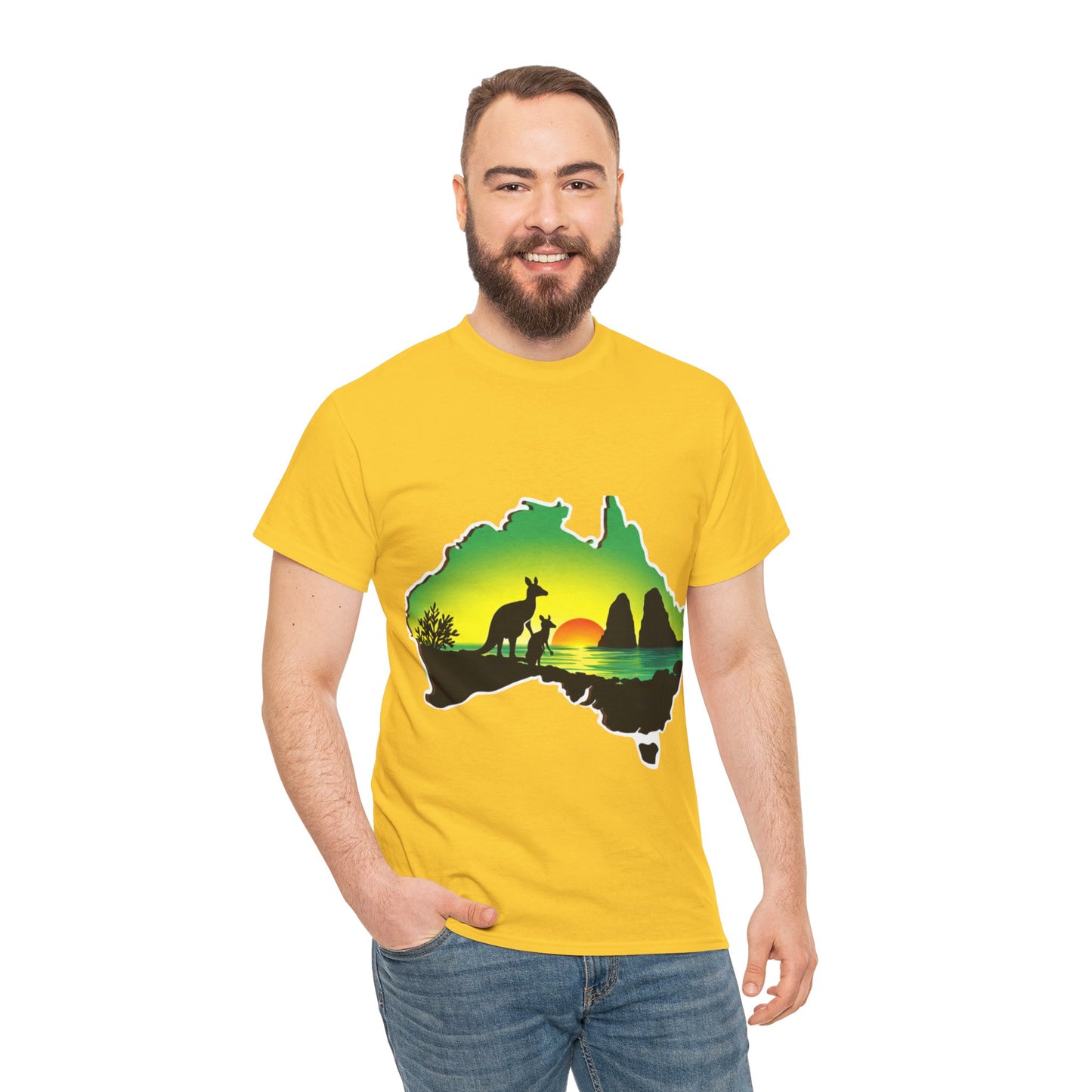 Bad Lad Map of Oz Kangaroo T-shirt