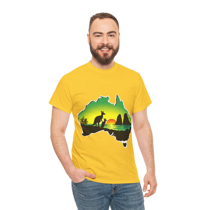 Bad Lad Map of Oz Kangaroo T-shirt
