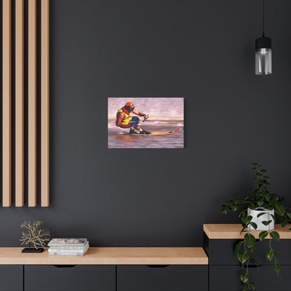 Australian Water Skiing Canvas Wall Art - Down Low