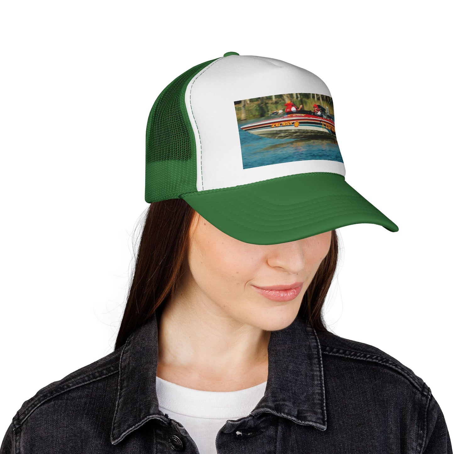 Australian Water Ski Racing Tribute Trucker Cap - TOP GUN ✈️ Bad Lad Oz celebrates the incredible success of the ski racing titan itself.