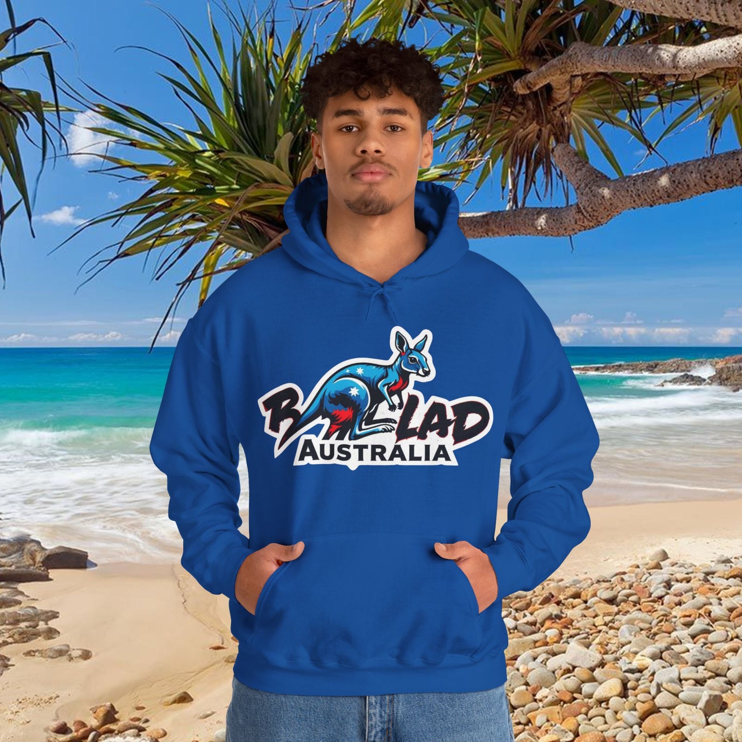 Bad Lad Australia Ski Racing Roo Hoodie