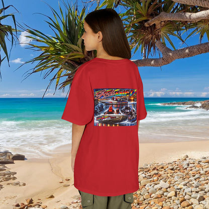 Unisex Gods Gift Kids Tribute Tshirt Reverse Print - design is colourful and bright with some old school cool from Bad Lad Oz  A great unisex idea