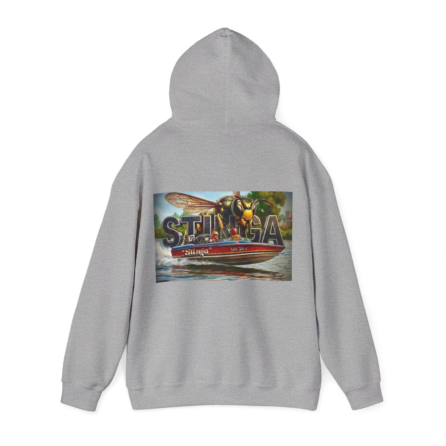 Copy of Copy of The Tribute Range - STINGA Australian Water Ski Racing Hoodie. Bad Lad Oz has paid homage to the iconic STINGA with our Tribute Collection