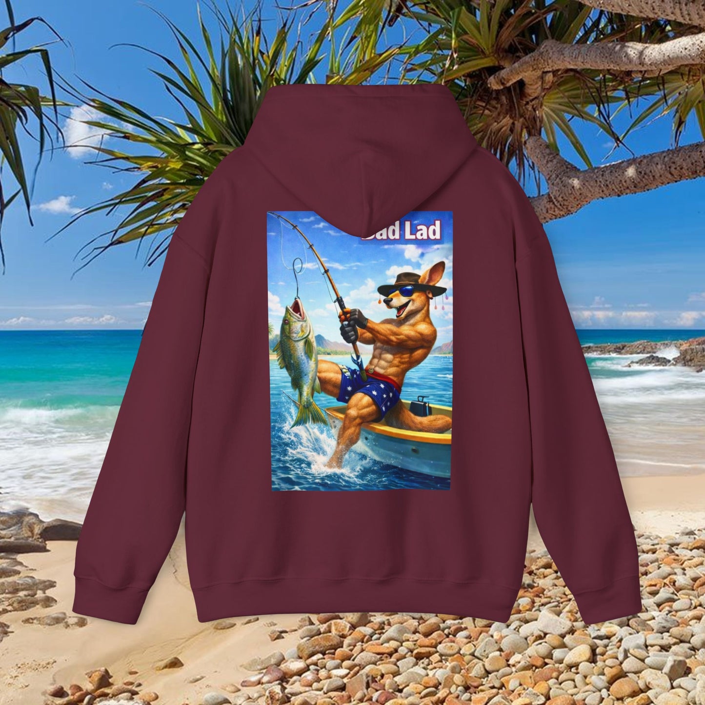 Bad Lad Oz Action Roo Fishing Hoodie