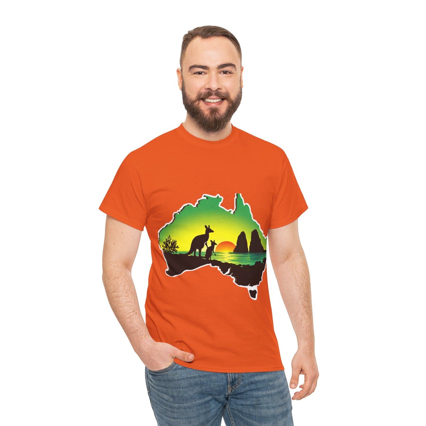Bad Lad Map of Oz Kangaroo T-shirt