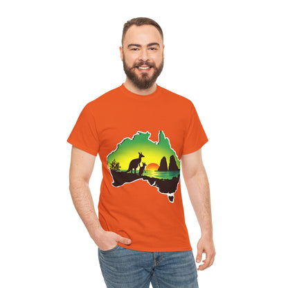 Bad Lad Map of Oz Kangaroo T-shirt