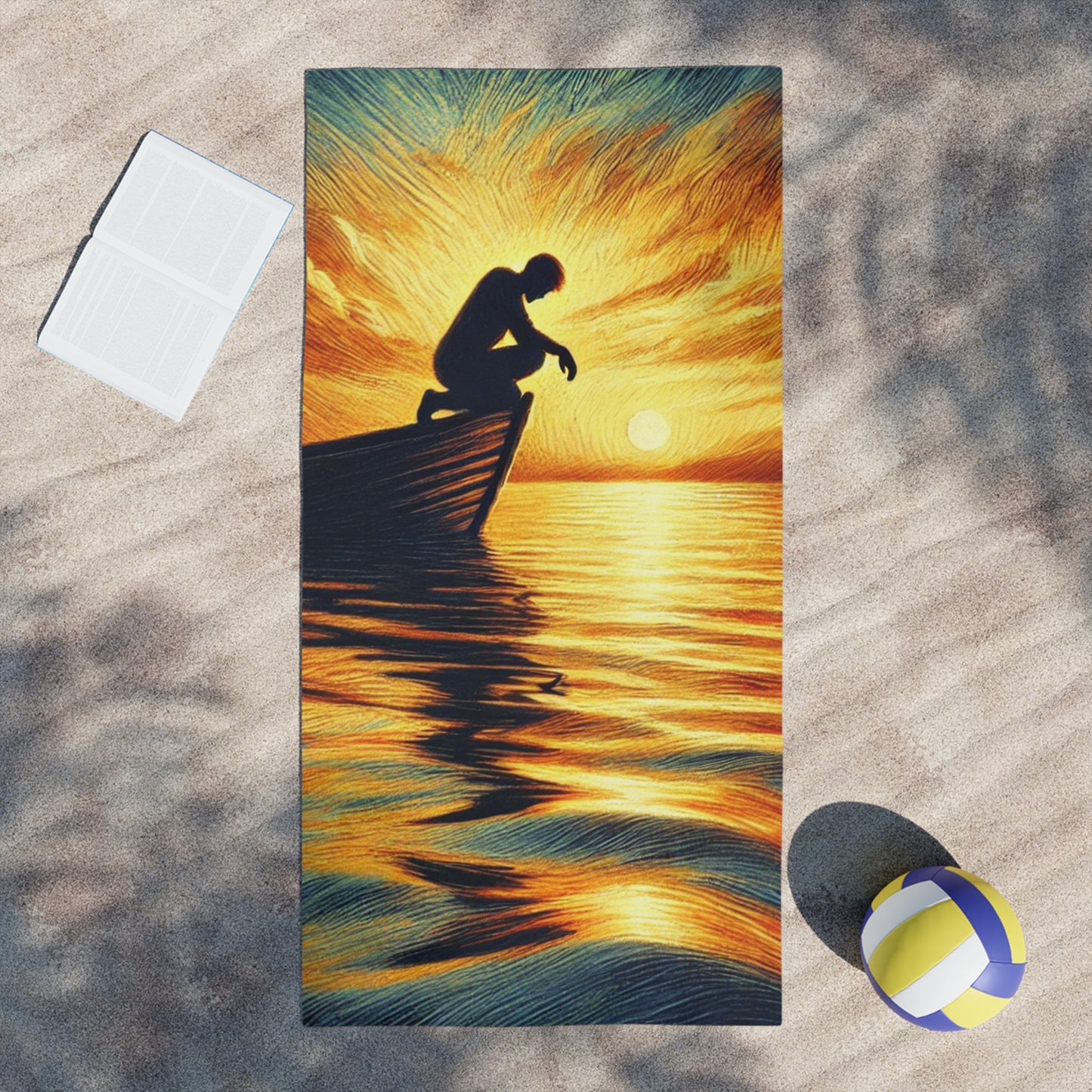 Local Art Beach Towel - Reflection