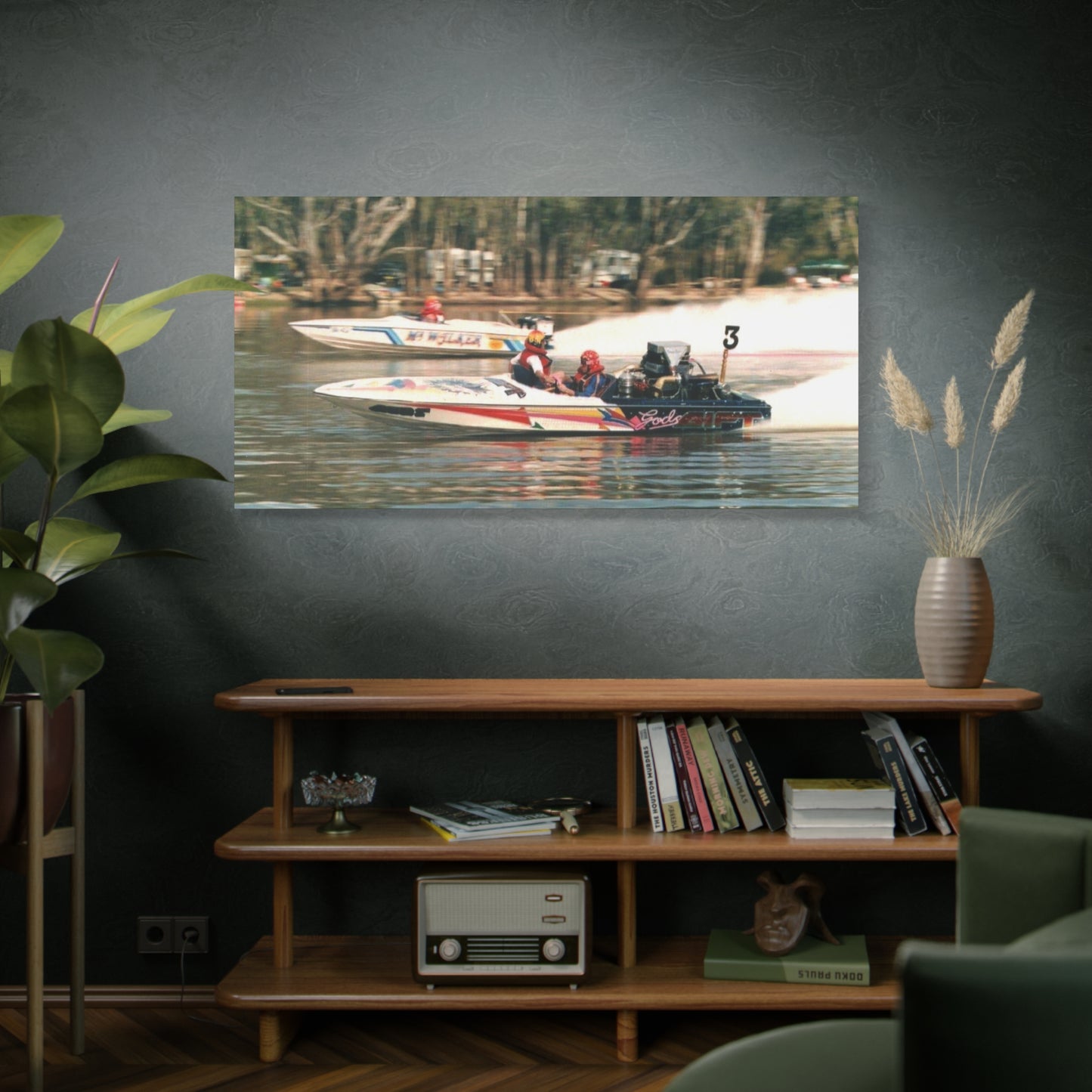 Australian Water Skiing Canvas Wall Art - Gods Gift v Mr Walker