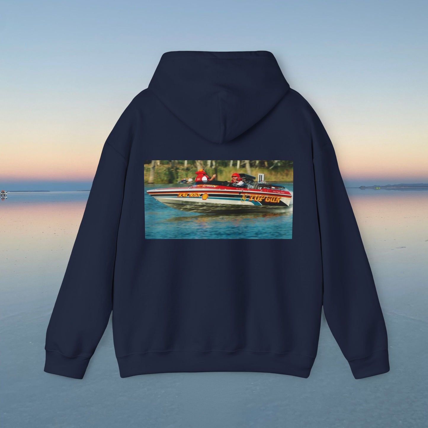 The Tribute Range - featuring the Iconic Top Gun. This Bad Lad Oz  Australian Water Ski Racing Hoodie, will keep you toasty warm.  sweatshirt