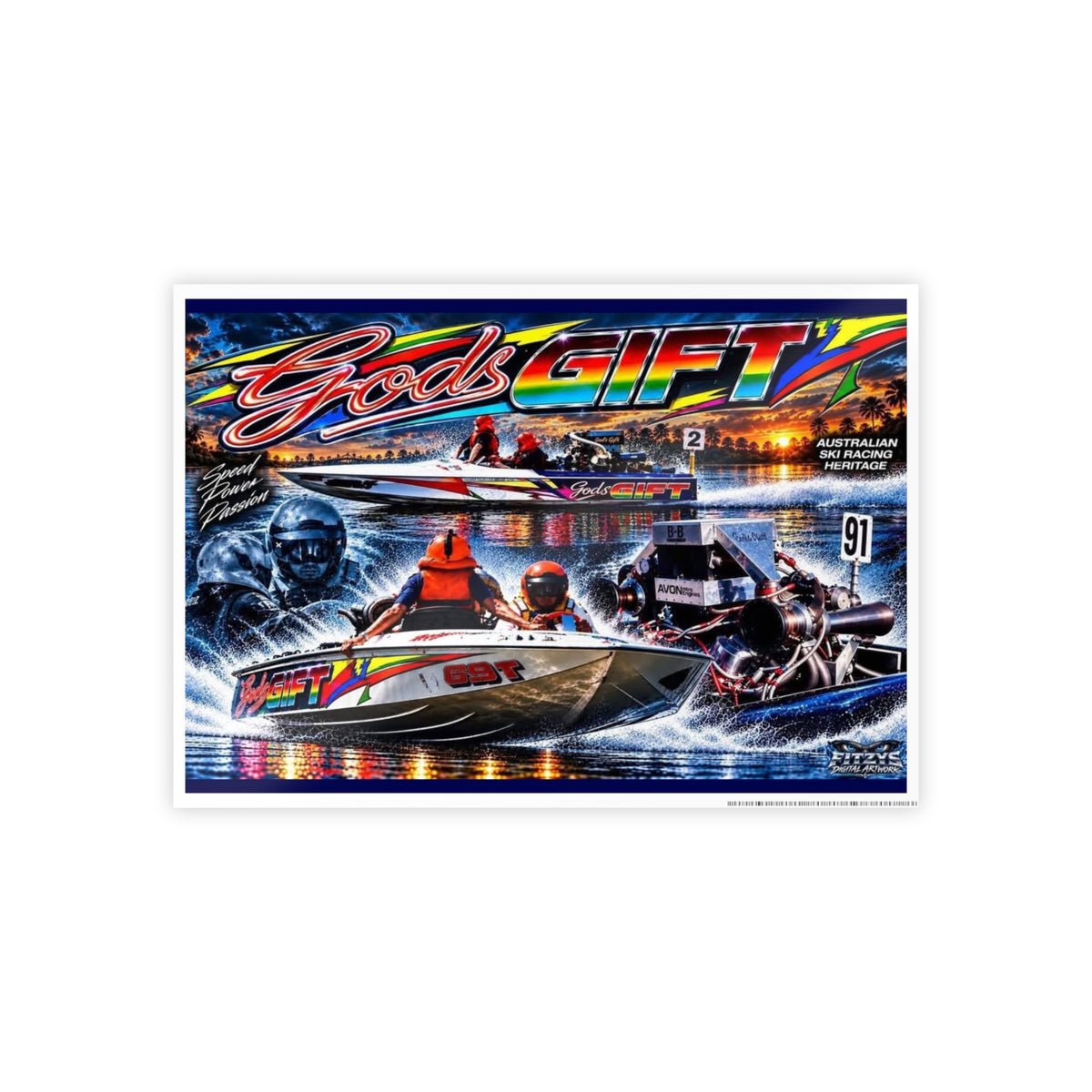 Gods Gift High-Gloss Tribute Poster - Bad Lad Exclusive