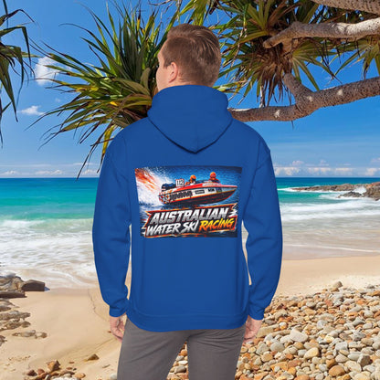 Australian Water Ski Racing Old School legend SHOWDOWN, is featured on this Bad Lad Tribute hoodie sweatshirt