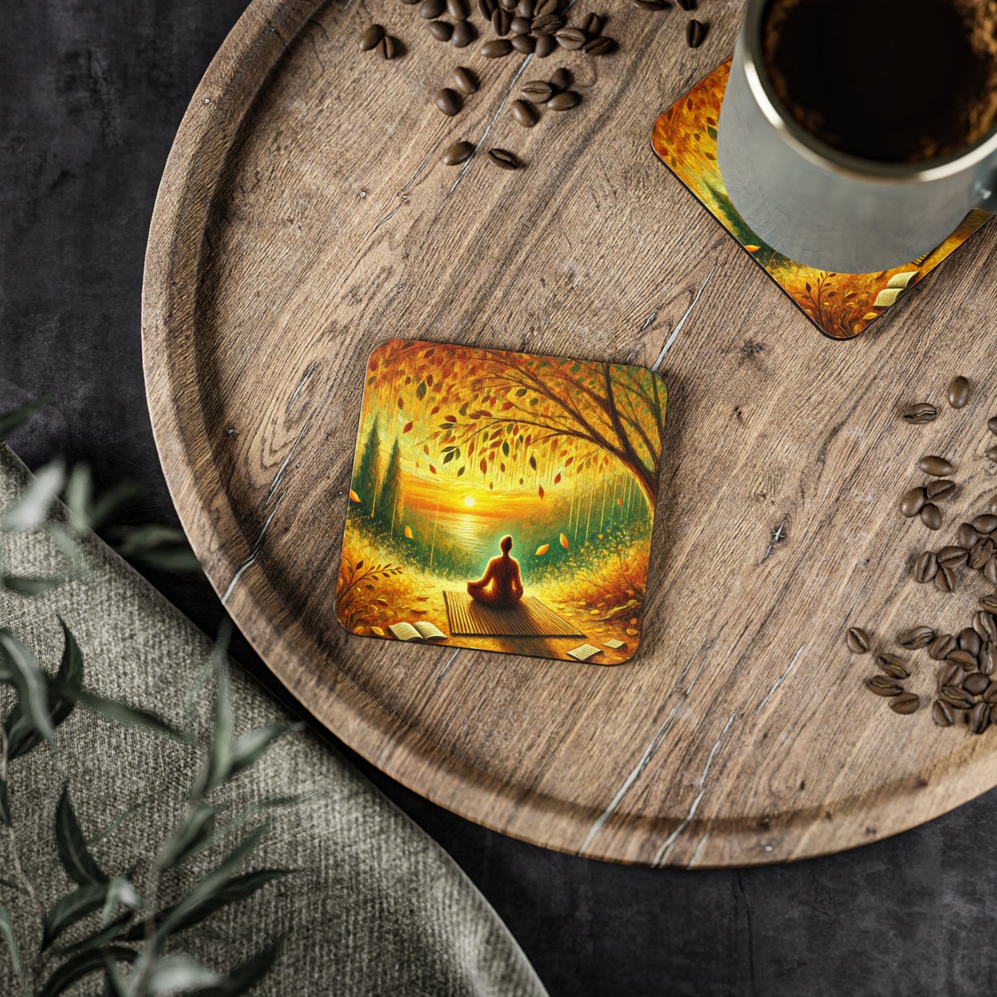 The Relaxation Range - Meditation Drink Coasters
