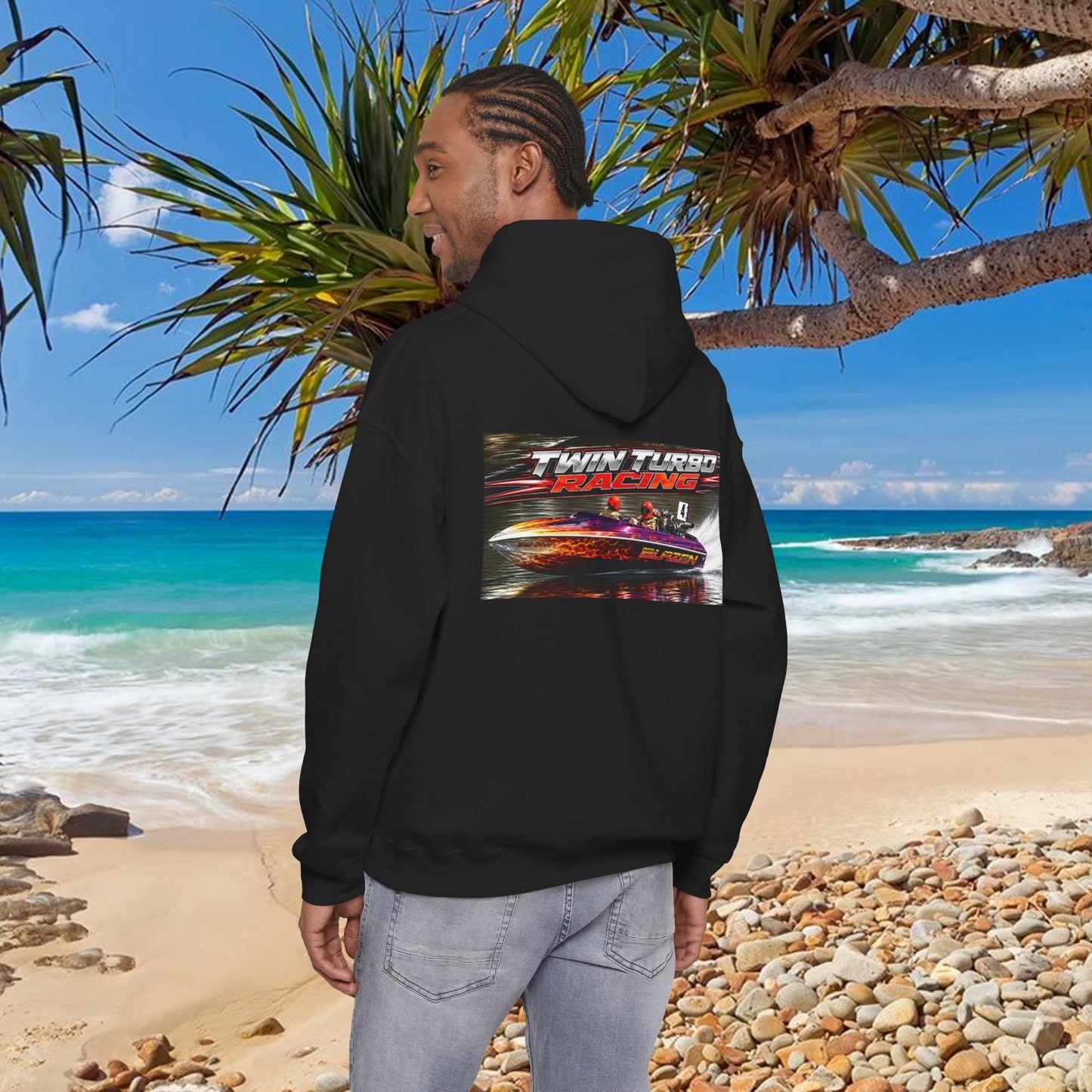The Tribute Range - 🔥  BLAZEN’ 🔥 Australian Water Ski Racing Hoodie. Bad Lad Oz has paid homage to the iconic Blazen’ in memory of the late Noel Griffin