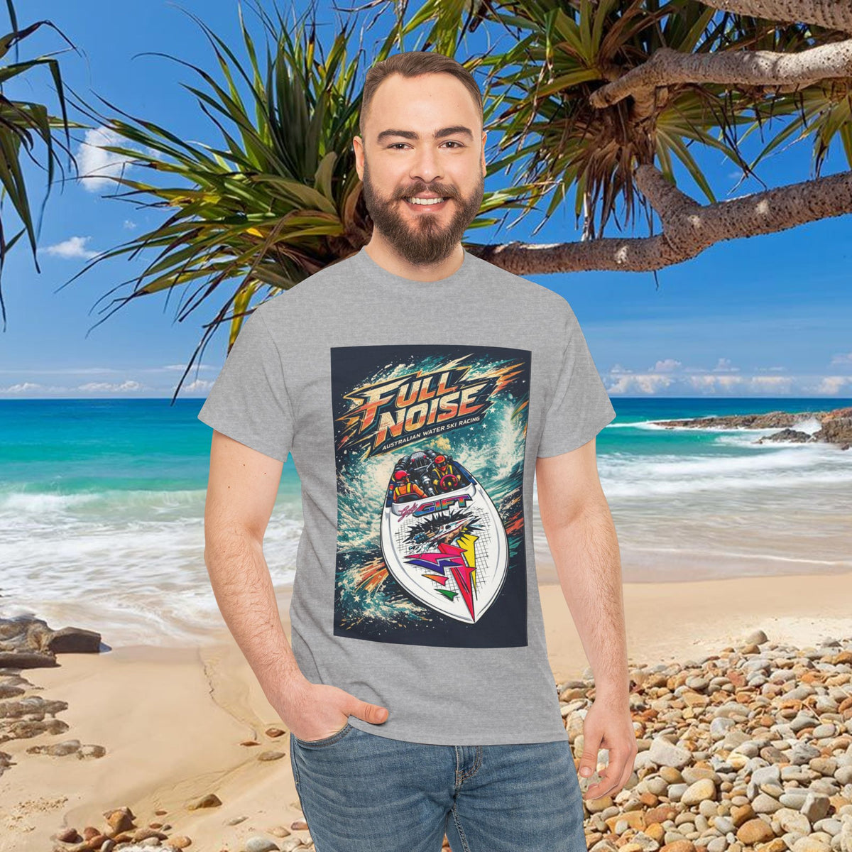 Gods Gift Australian Waterski Racing Boat Tribute Tee | Twin Turbo Old School Aussie Champion Game Changer