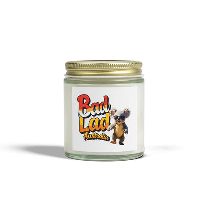 Bad Lad Koala Clear Glass Scented Candle