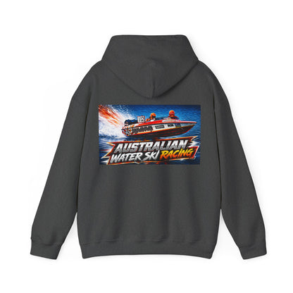 Australian Water Ski Racing Old School legend SHOWDOWN, is featured on this Bad Lad Tribute hoodie sweatshirt