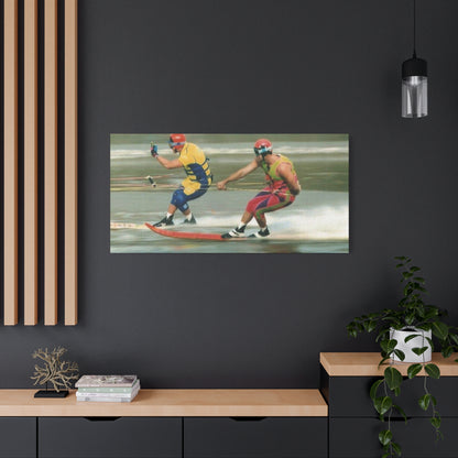 The Bird Water Skiing Canvas Wall Art