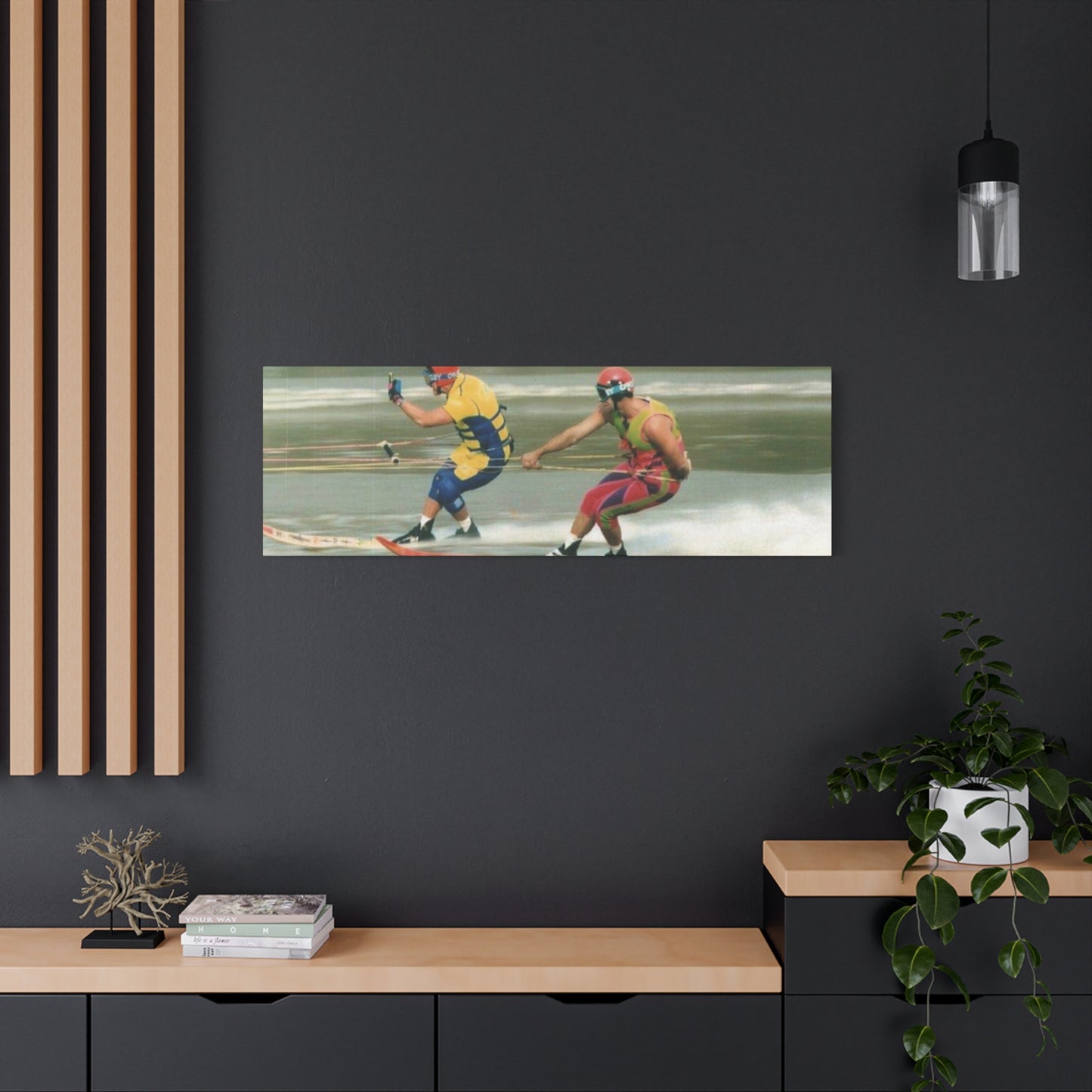 The Bird Water Skiing Canvas Wall Art