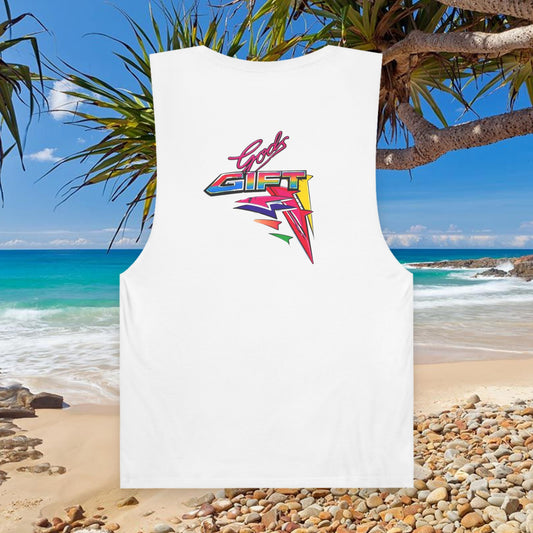 Water Ski Racing Gods Gift Tribute Tank Top - Reverse
