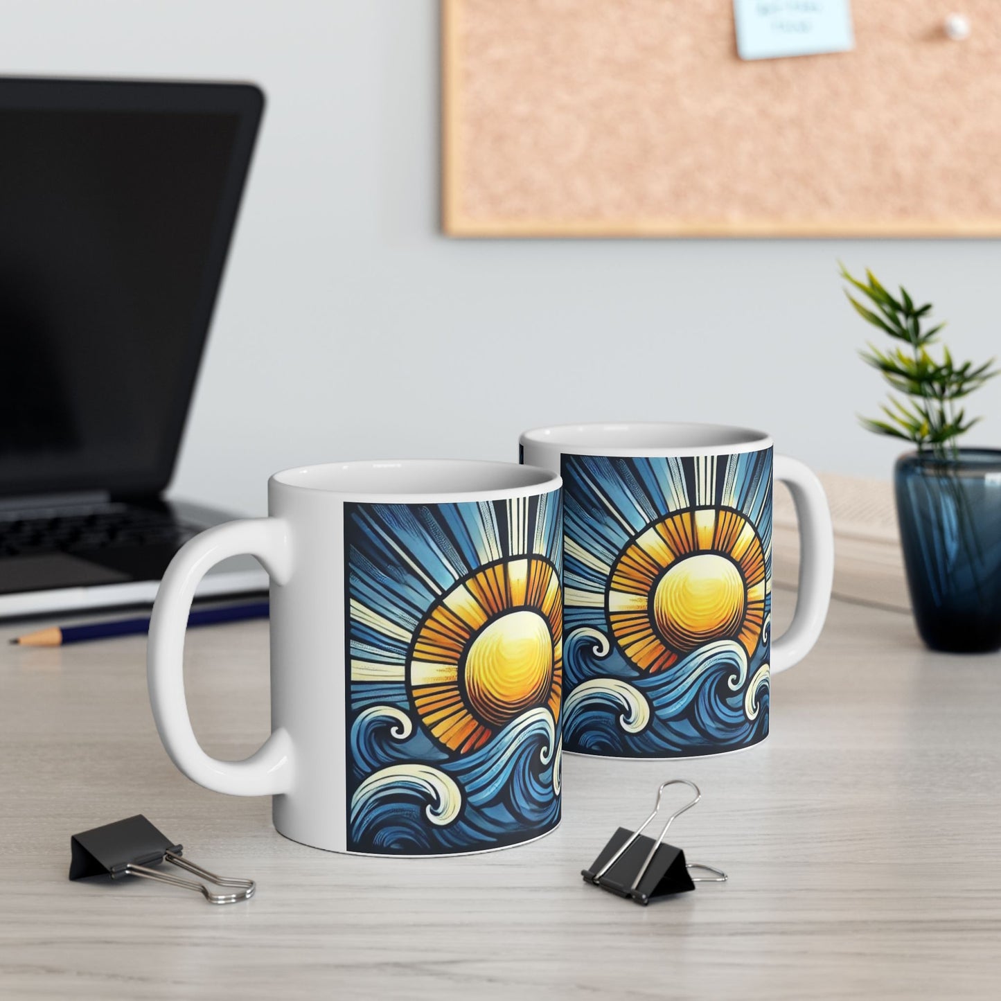 Bad Lad Oz Golden Hour Ocean Sun Coffee Cup