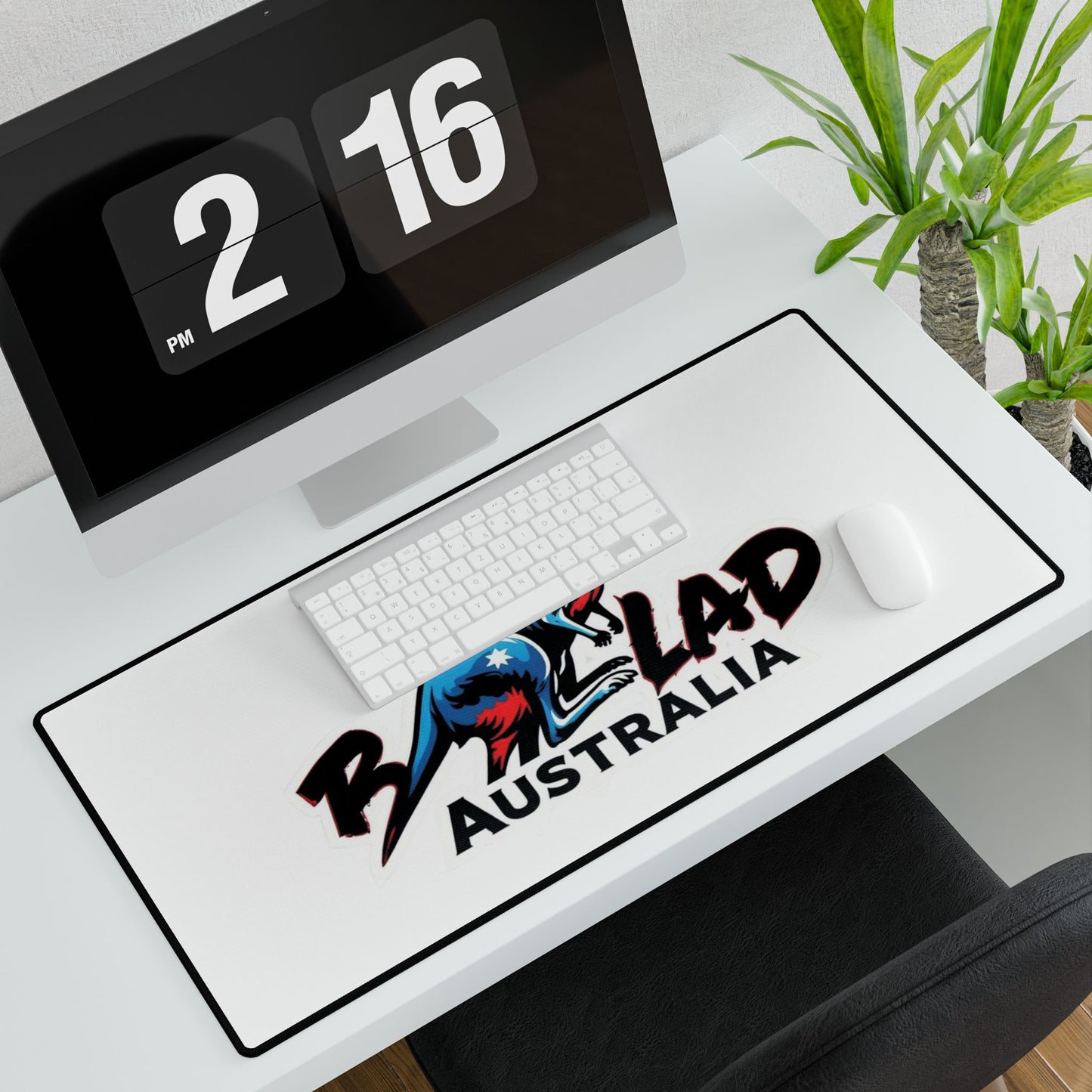 Bad Lad Australia Ski Racing Mouse Pad