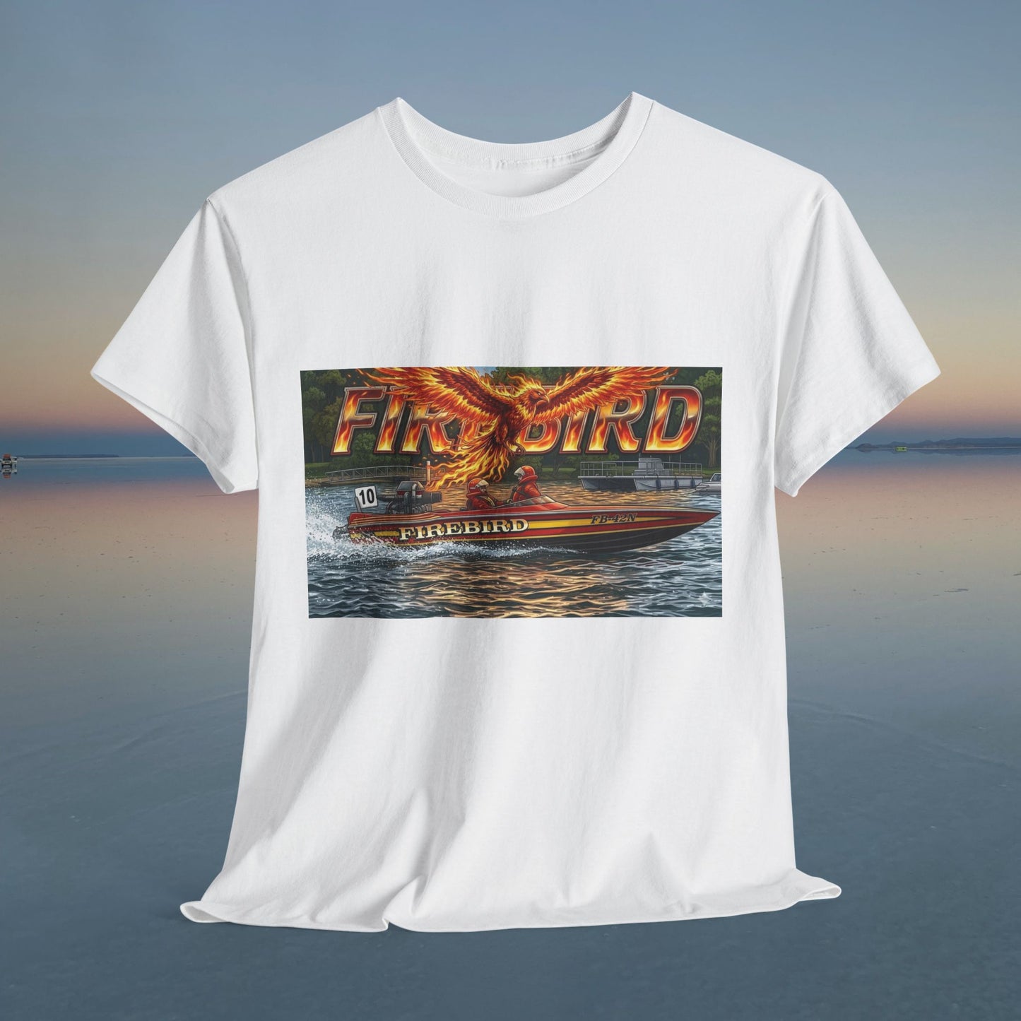 Australian Water Ski Racing Tribute Tee - Firebird