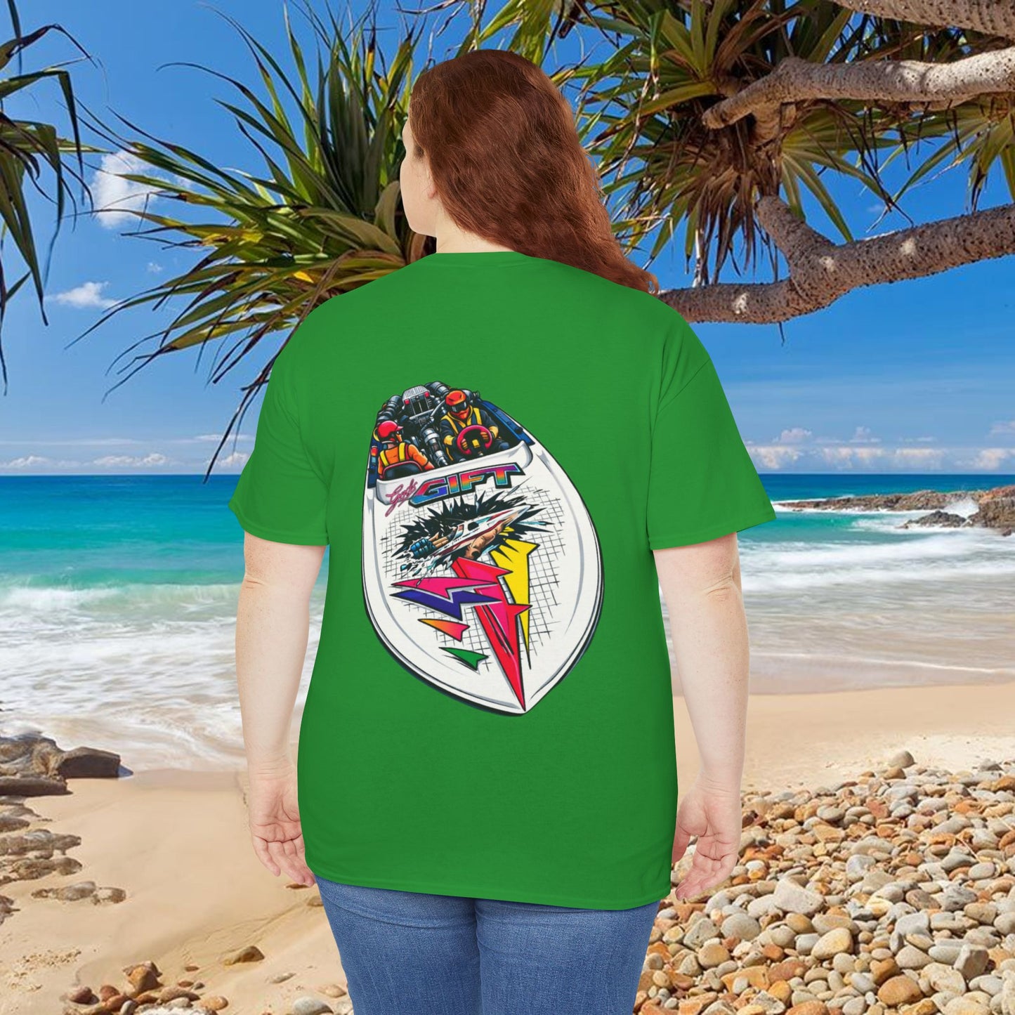 LIMITTED ADDITION Gods Gift Front & Back Waterski Racing Tribute Tee | Twin Turbo Old School Aussie Champion Game Changer