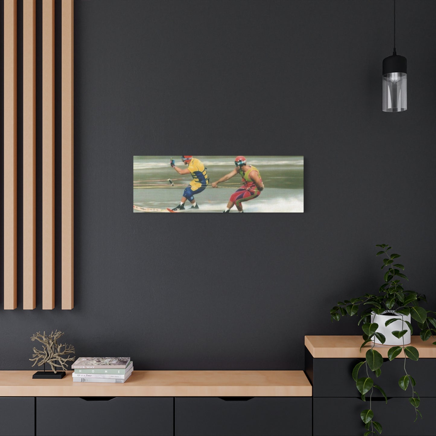 The Bird Water Skiing Canvas Wall Art