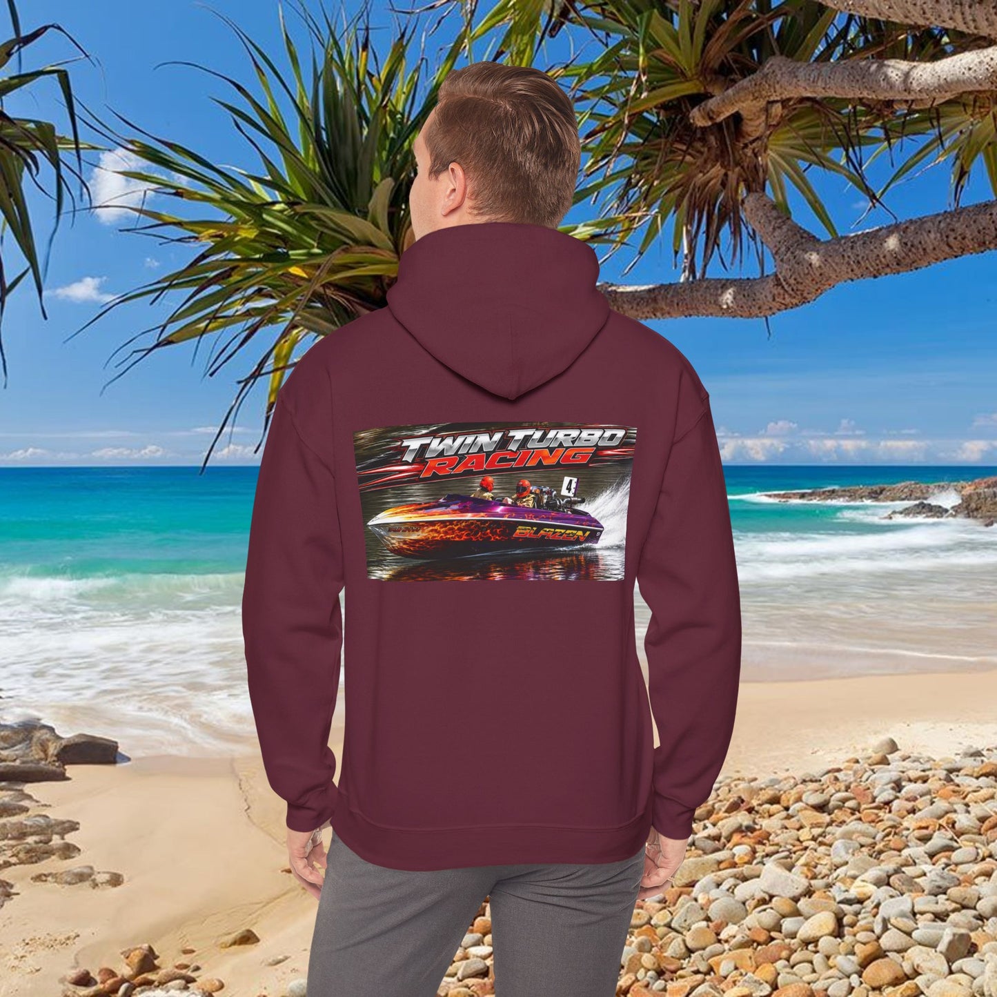 The Tribute Range - 🔥  BLAZEN’ 🔥 Australian Water Ski Racing Hoodie. Bad Lad Oz has paid homage to the iconic Blazen’ in memory of the late Noel Griffin