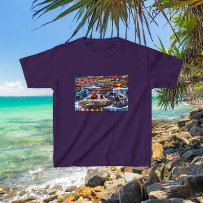 Gods Gift Kids Tribute Tshirt design is colourful and bright with some old school cool from Bad Lad Oz  A great unisex idea