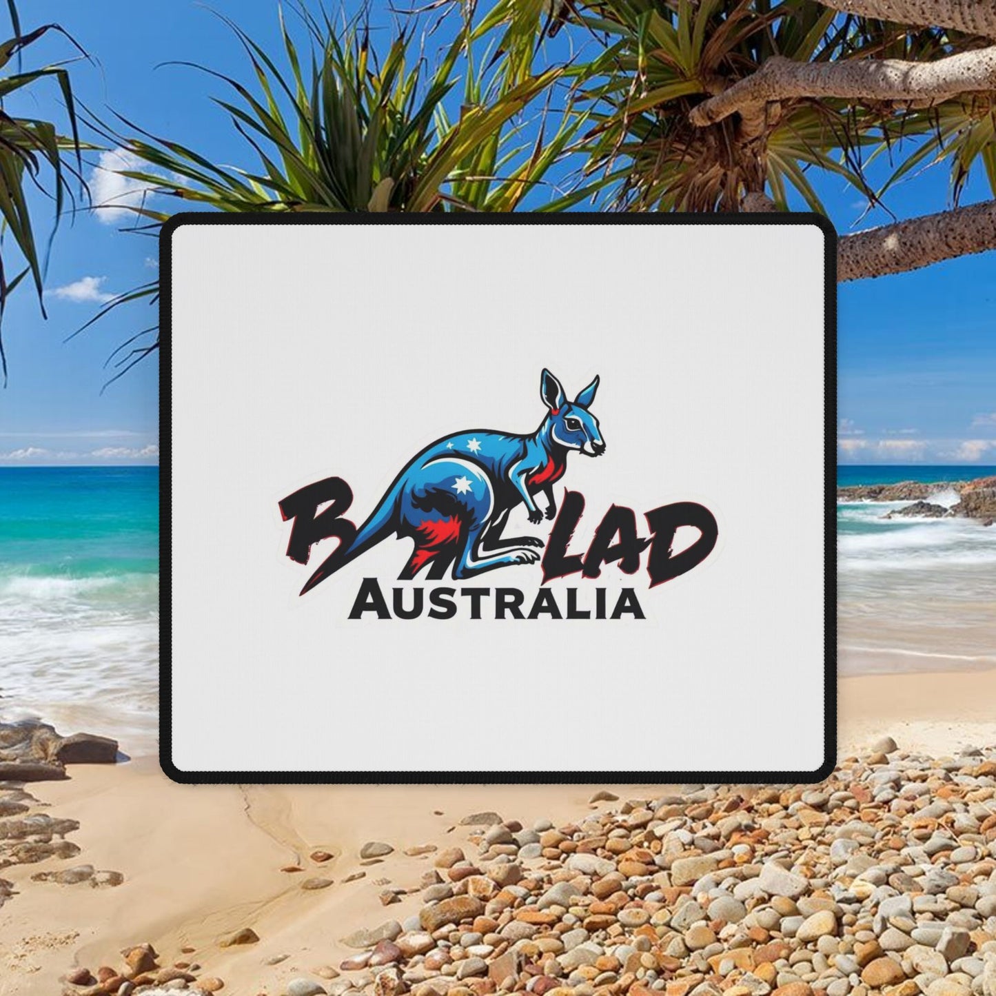 Bad Lad Australia Ski Racing Mouse Pad