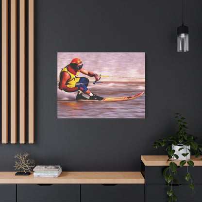 Australian Water Skiing Canvas Wall Art - Down Low