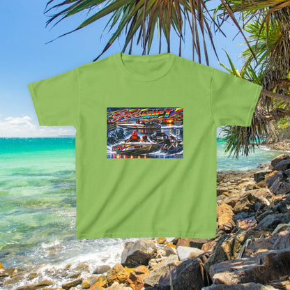 Gods Gift Kids Tribute Tshirt design is colourful and bright with some old school cool from Bad Lad Oz  A great unisex idea