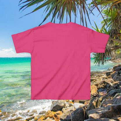 Bad Lad Australia Beach Bum Kids Unisex Tee - Fun, Aussie Pride Kids T-Shirt, featuring a Vibrant and Colourful Summer design