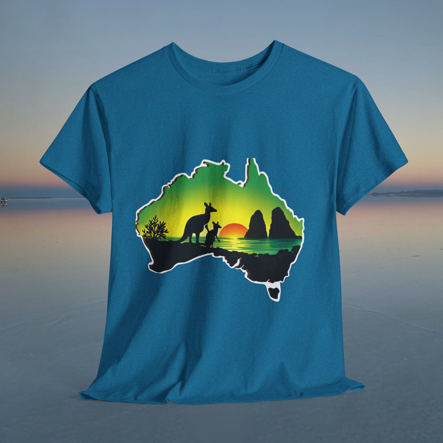 Bad Lad Map of Oz Kangaroo T-shirt