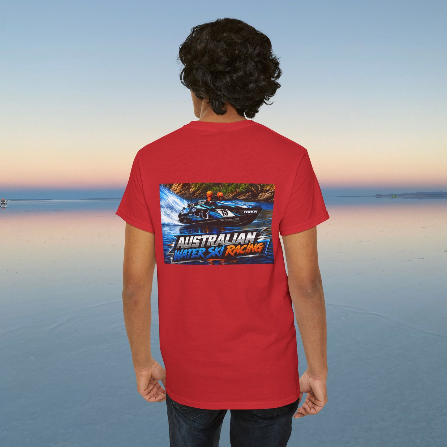 TR Australian Water Ski Racing Tribute Tee featuring the Champion Team