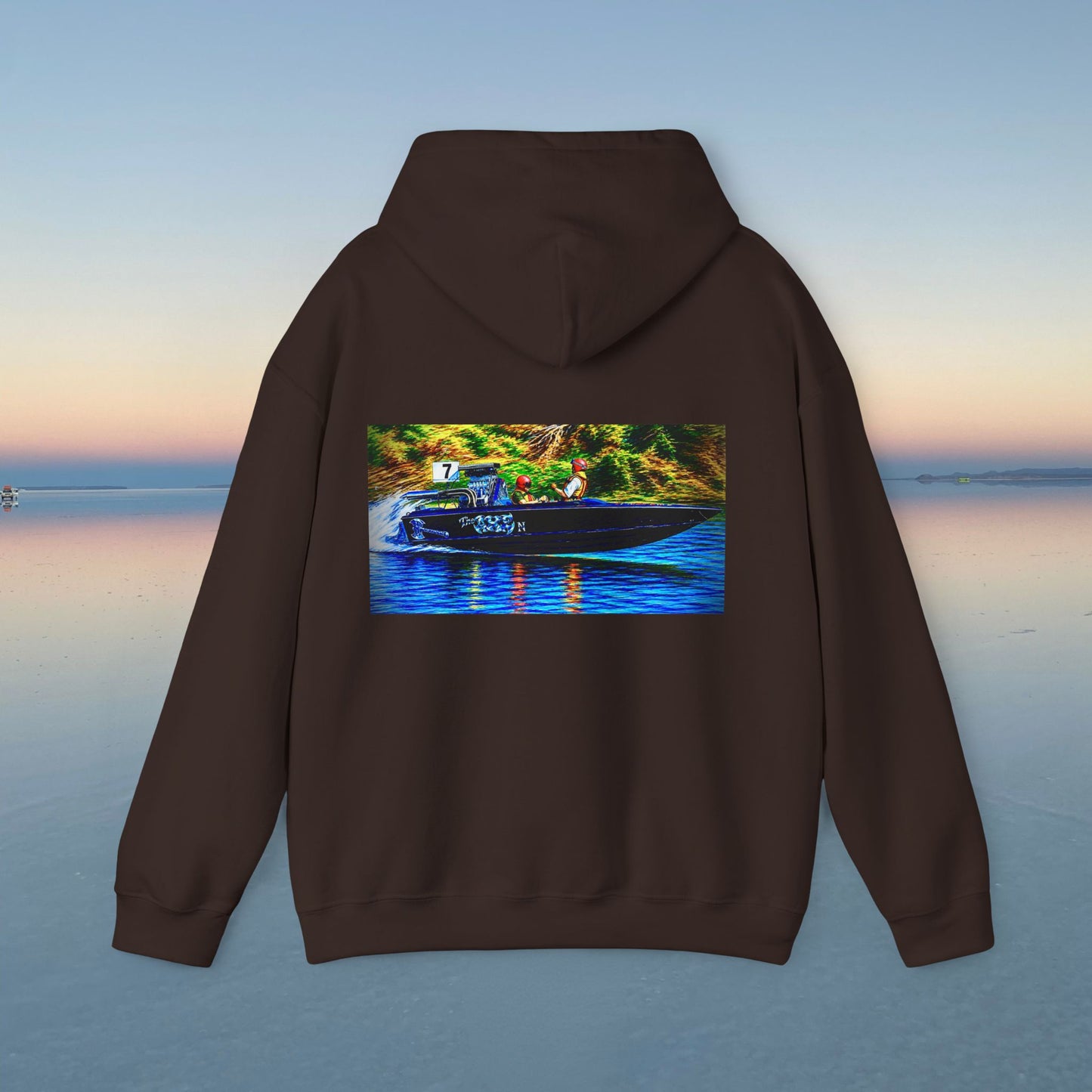The Tribute Range - THE AXE -  Australian Water Ski Racing Hoodie. Bad Lad Oz has paid homage to the iconic THE AXE with our Tribute Collection