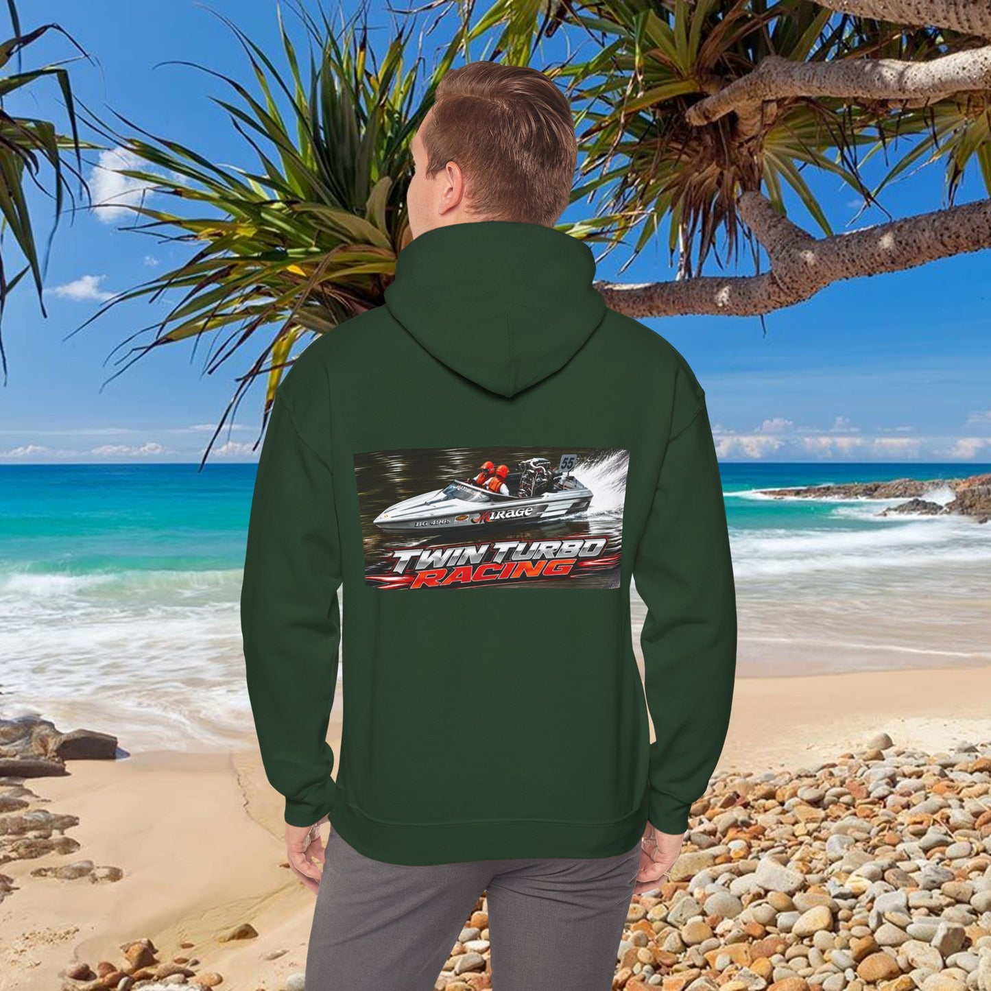 Bad Lad Oz Tribute Range - MIRAGE Australian Water Ski Racing Hoodie. Bad Lad Oz has paid homage to the iconic Mirage with our  Australian Water Ski Racing Tribute Collection