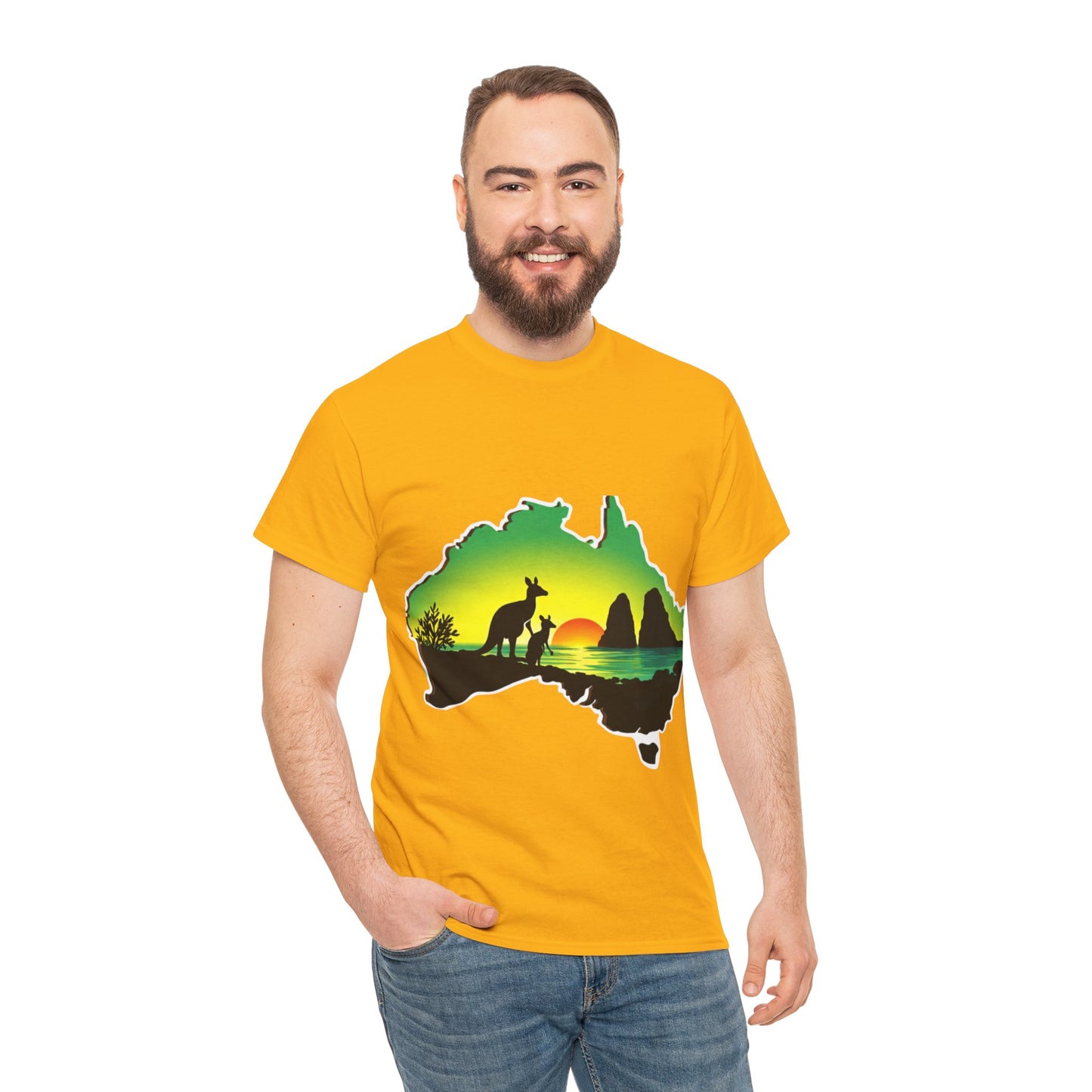 Bad Lad Map of Oz Kangaroo T-shirt