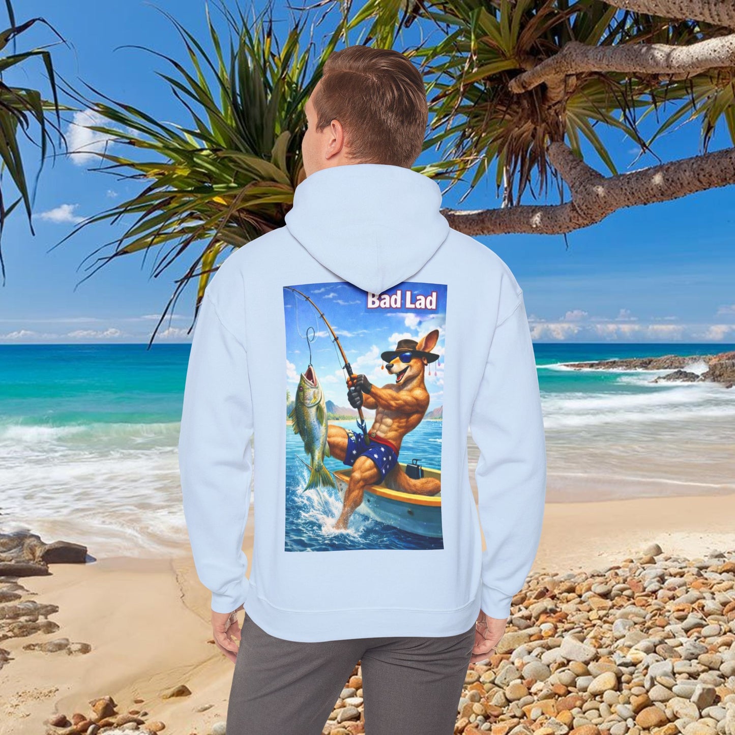 Bad Lad Oz Action Roo Fishing Hoodie