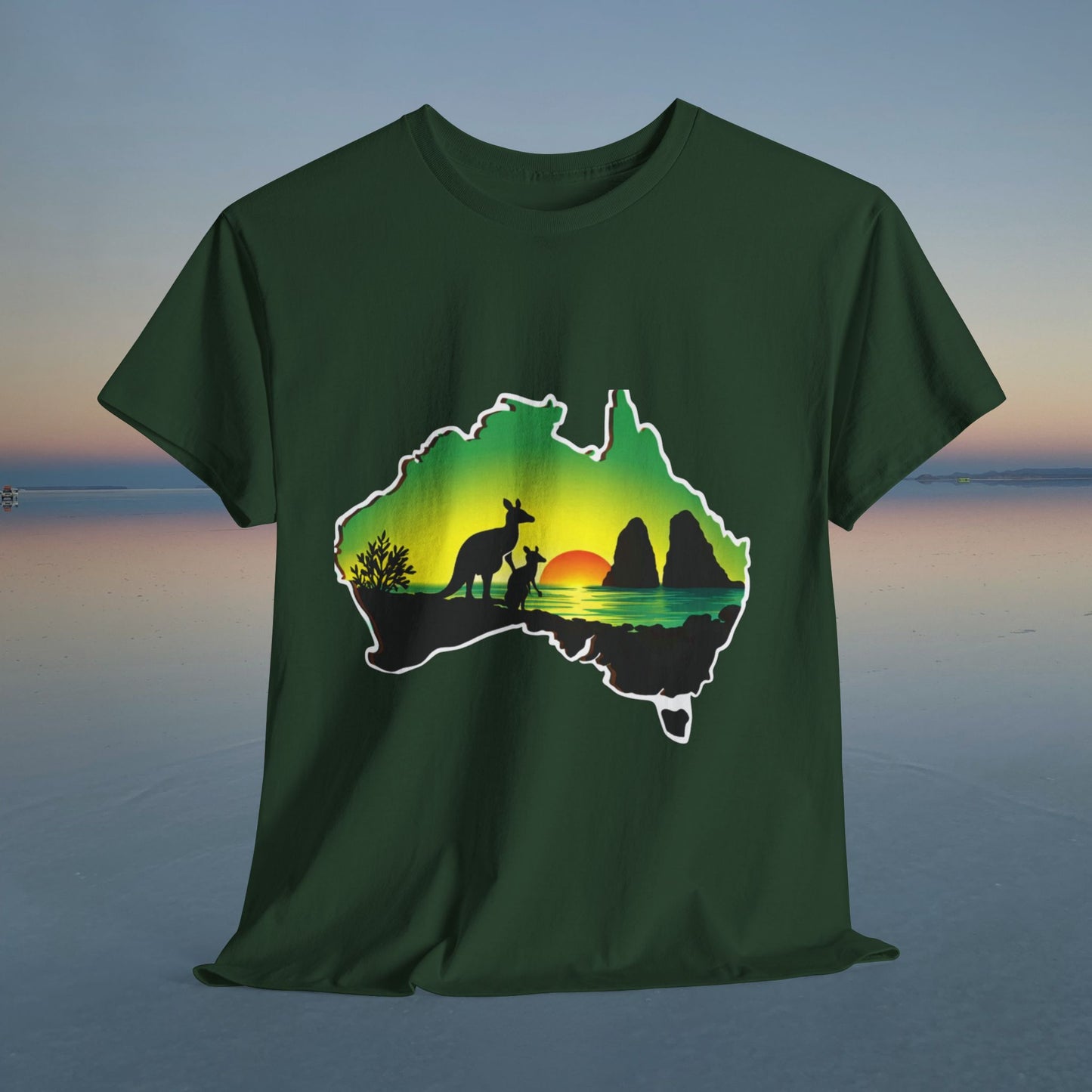 Bad Lad Map of Oz Kangaroo T-shirt