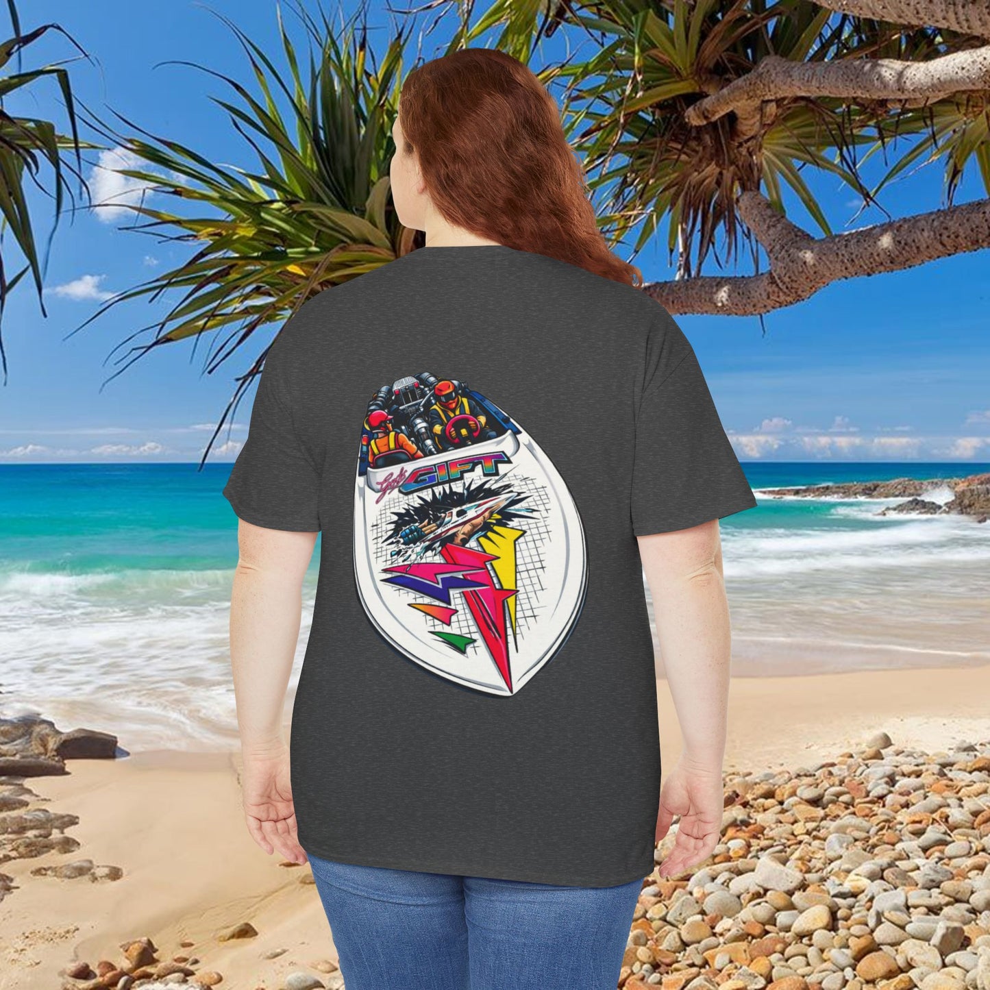 LIMITTED ADDITION Gods Gift Front & Back Waterski Racing Tribute Tee | Twin Turbo Old School Aussie Champion Game Changer