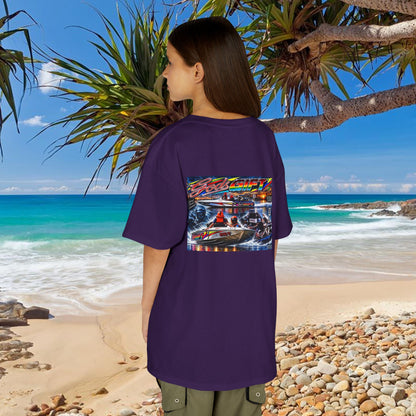 Unisex Gods Gift Kids Tribute Tshirt Reverse Print - design is colourful and bright with some old school cool from Bad Lad Oz  A great unisex idea