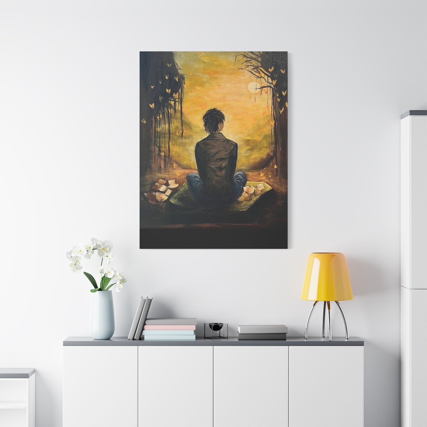 Hand Painted Canvas Wall Art Print - Serenity