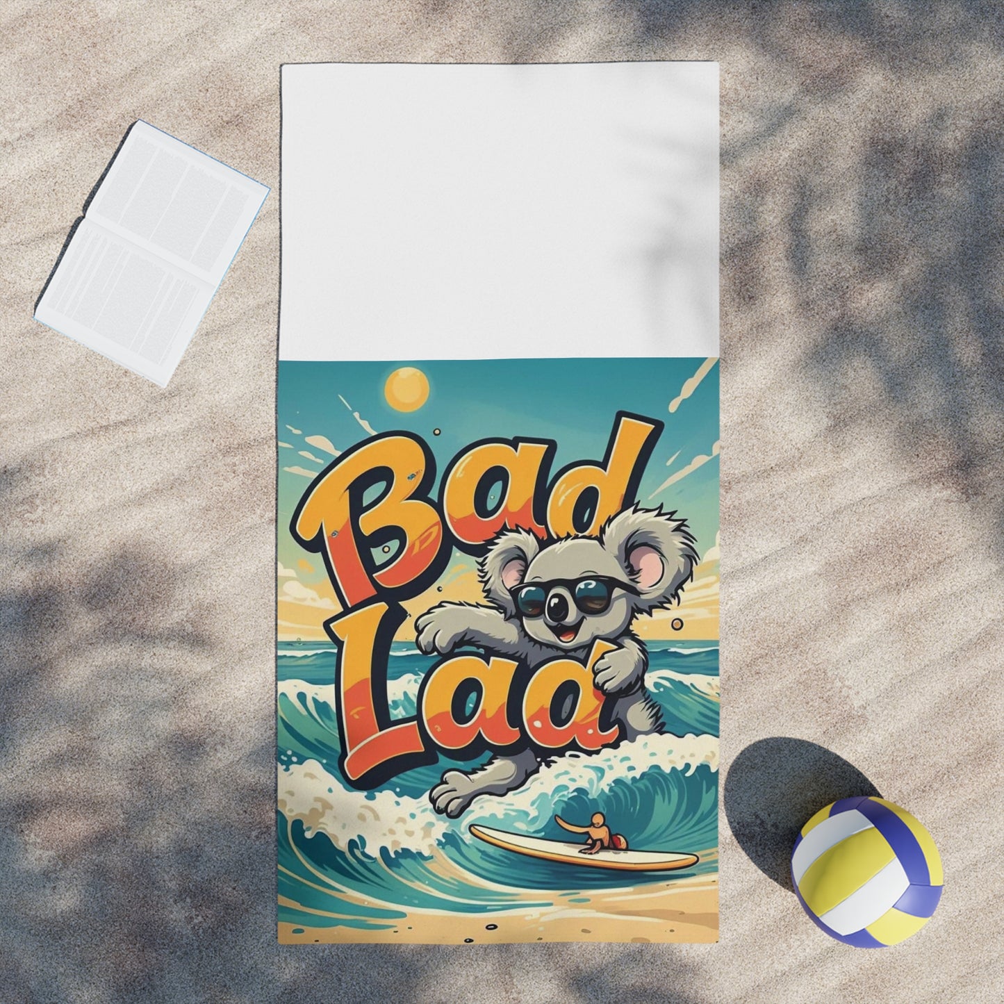 Surfing Koala Beach Towel