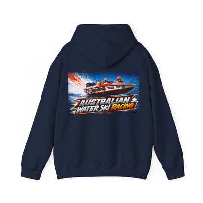 Australian Water Ski Racing Old School legend SHOWDOWN, is featured on this Bad Lad Tribute hoodie sweatshirt